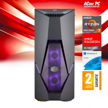 ACom Ultra Gamer R7-7600 - Win 11 - AMD Ryzen 7 5700X - 32 GB DDR4 RGB - 1 TB SSD NVMe - Radeon RX 7600 (8 GB) - 650 Watt - WLAN, BT