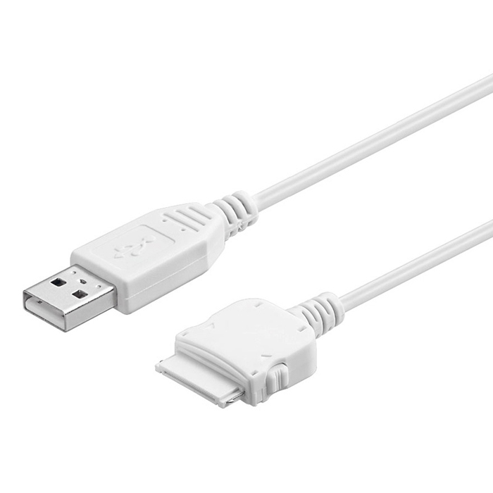 3G/-3Gs/-4/-4s m-2068001 und iPhone 1,5 für Datenübertragung USB - goobay - Lade- 30Pin für USB iPad nur - - weiß iPod, Synchronisationskabel Apple -
