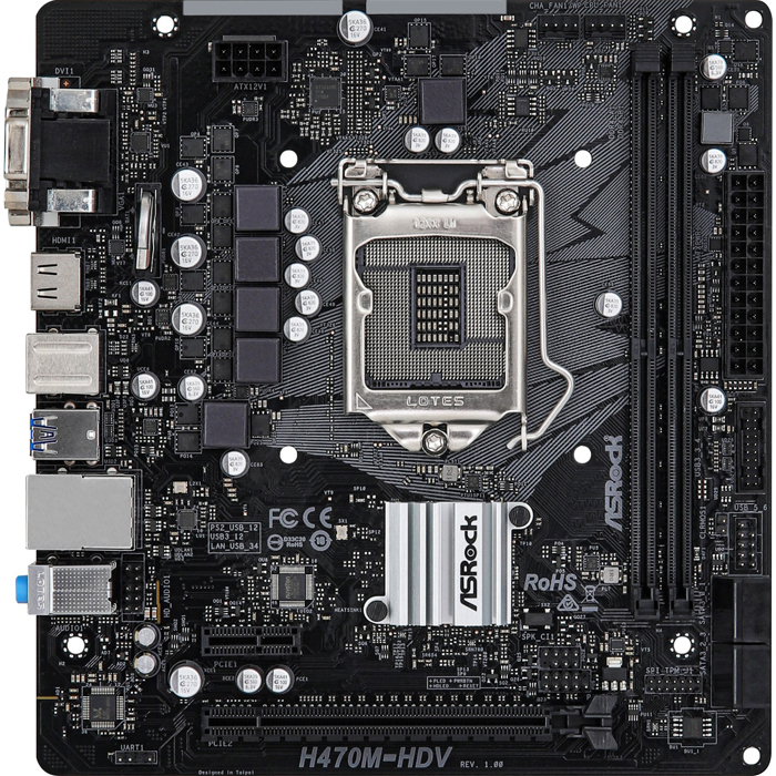 Asrock h470m hdv подключение