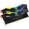 TeamGroup T-Force DELTA RGB - DDR5 - Kit - 32 GB: 2x 16 GB - DIMM 288-PIN - 5600 MHz / PC5-44800 - CL36 - 1.2 V - ungepuffert - on-die ECC - schwarz