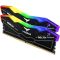 TeamGroup T-Force DELTA RGB - DDR5 - Kit - 32 GB: 2x 16 GB - DIMM 288-PIN - 5600 MHz / PC5-44800 - CL36 - 1.2 V - ungepuffert - on-die ECC - schwarz