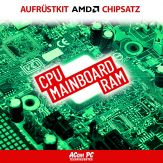 Aufrüstkit - CPU: AMD Ryzen 5 4500 (3.6 GHz / 6 Kerne) + MB: Gigabyte A520M K V2 + RAM: 16 GB DDR4 3200 MHz - ohne Grafikchip
